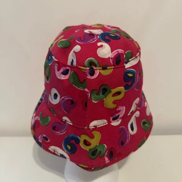 Etro Bucket Hat Cotton Paisley Kids Size Medium Colorful Made In Italy